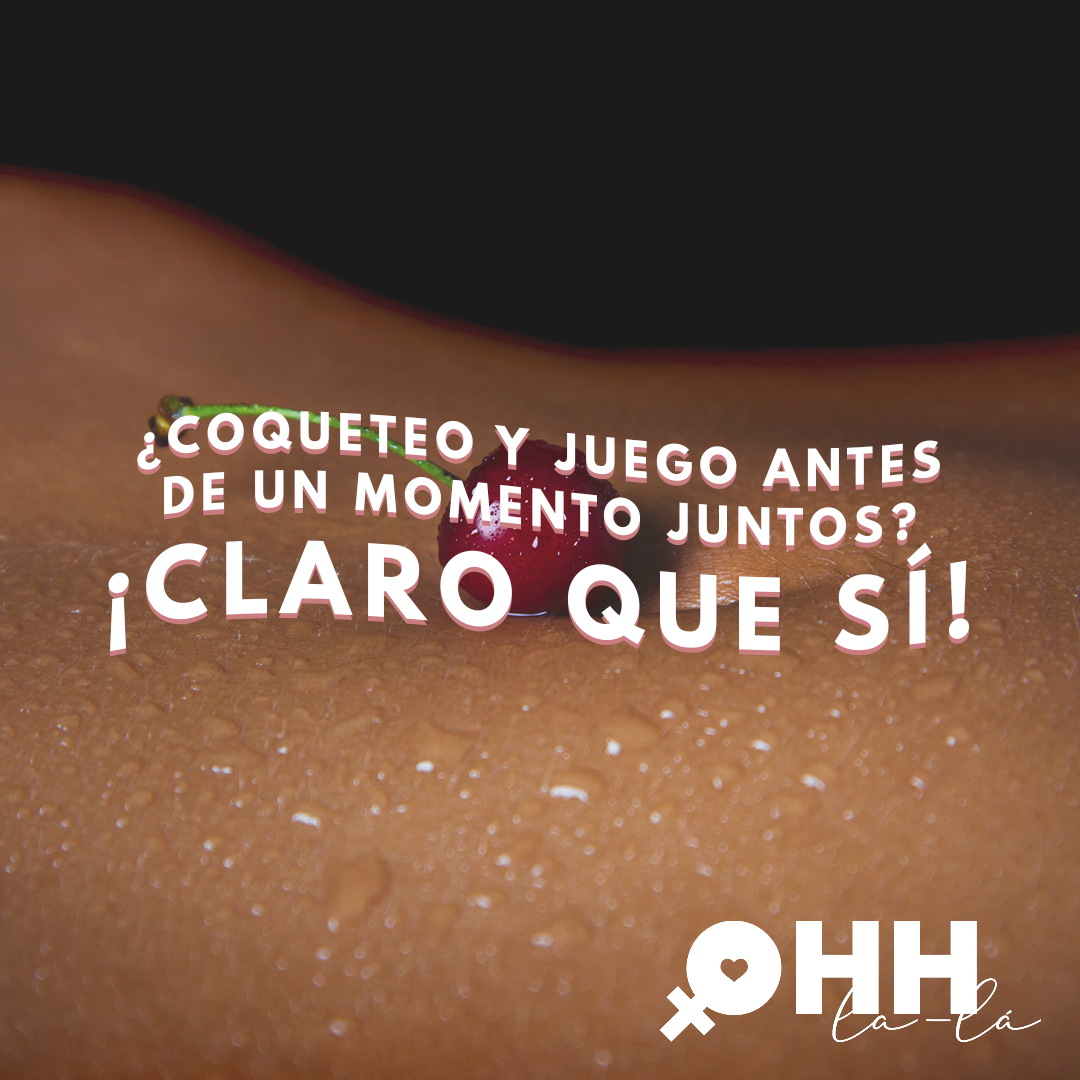 ¿Coqueteo y juego antes de un momento juntos? ¡Claro que sí!